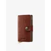 Secrid Womens Whiskey Miniwallet Leather Wallet