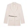 Section 101 Women's Neutrals Lainey Blazer- Tan In Brown