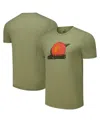 Section 119 Men's And Women's Olive The Allman Brothers Band Peach Logo Tri-blend T-shirt In Olive