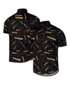 Section 119 Men's Black Pink Floyd Dark Side Of The Moon Button-down Shirt In Black