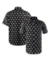 Section 119 Men's Black Pink Floyd Division Bell Button-down Shirt In Black