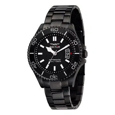 Pre-owned Sector Watch  Men 230 Automatic Day-date Steel Black R3223161011