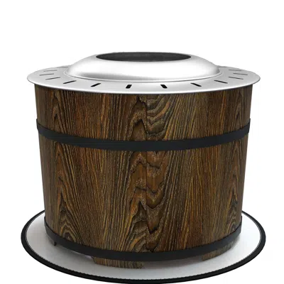 Sectorra Portable Smokeless Fire Pit Magnesium Oxide Bonfire Stove With Mat Brown Ideal For Outdoor Activitie