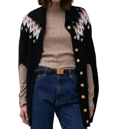 Secular Aubrey Crewneck Sweater In Cocoa In Black