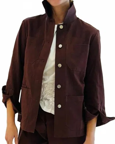 Secular Brea Lightweight Jacket In Chocolate In Brown