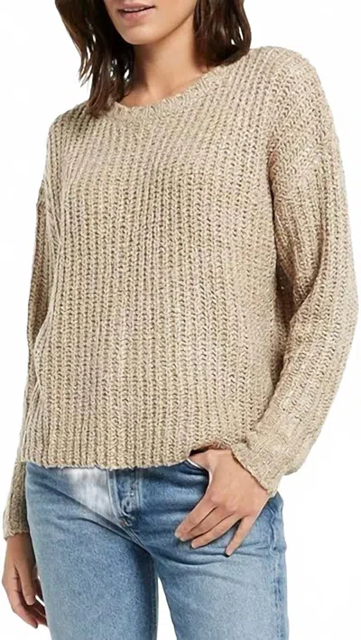 Secular Camden Crew Neck Sweater In Camel In Brown