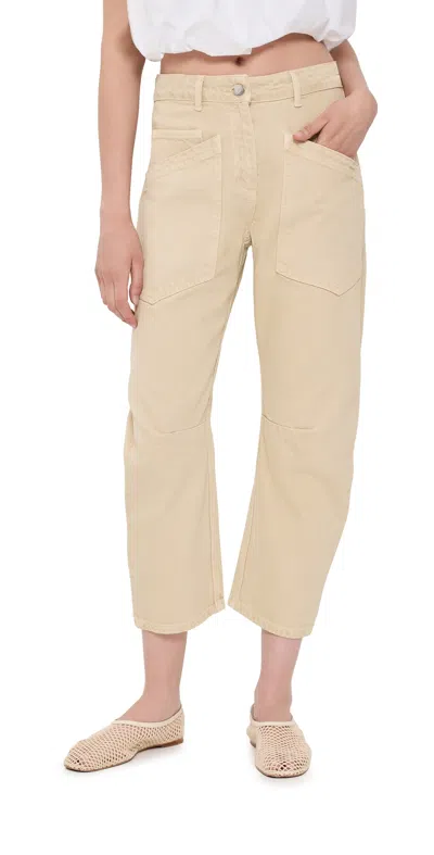 Secular Easton Cotton Jeans Sand In Multi