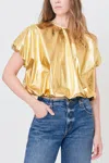 Secular Georgina Top In Gold In Gold