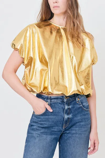Secular Georgina Top In Gold