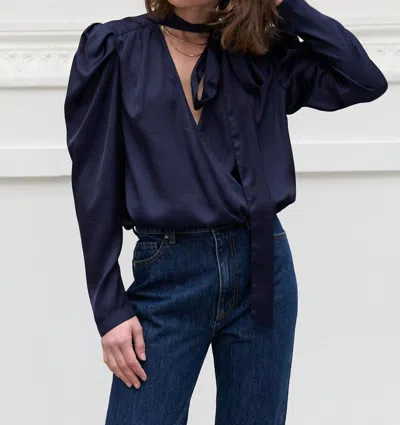 Secular Helena Long Sleeve Shirt In Navy In Blue