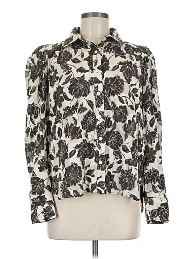 Pre-owned Secular Long Sleeve Blouse In White
