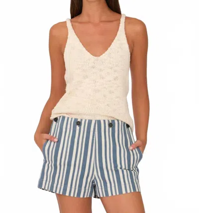 Secular Sailor Short In Blue Stripe