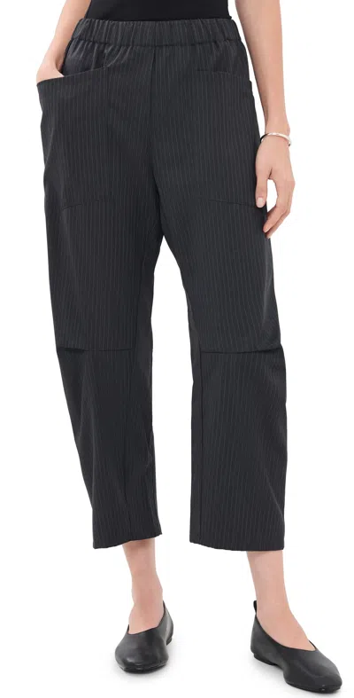Secular Travis Pants Black Pinstripe
