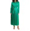 S'edge Adair Long Sleeve Dress In Dynasty Green In Green