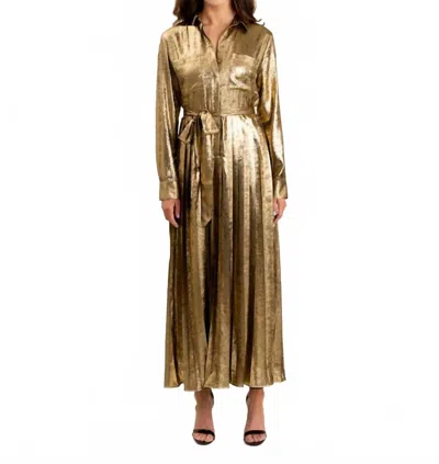 S'edge Adair Maxi Dress In Bronze In Gold