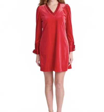 S'edge Alden Dress In Lipstick In Red