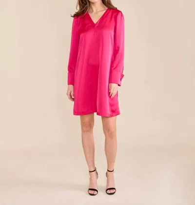S'edge Alden Dress In Fuschia In Pink