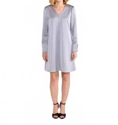 S'edge Alden Midi Dress In Graphite In Blue