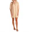 S'edge Amanda Quarter Length Dress In Desert Stripe In Multi
