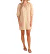 S'edge Amanda Quarter Length Dress In Desert Stripe In Multi