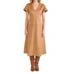 S'edge Amy Dress In Camel In Brown