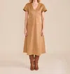 S'edge Amy Dress In Camel In Brown