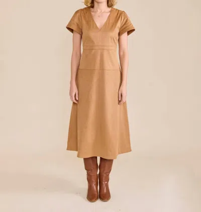 S'edge Amy Dress In Camel In Brown