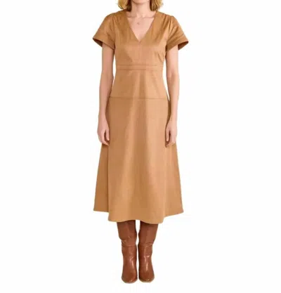 S'edge Amy Dress In Camel In Brown