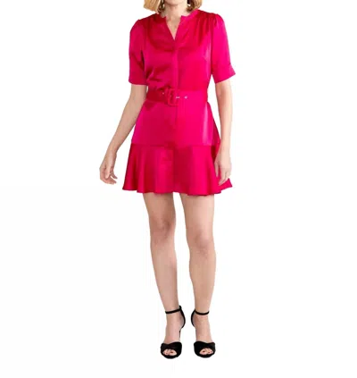 S'edge Analeise Dress In Neon Pink
