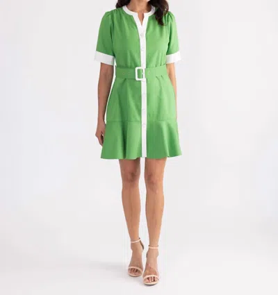 S'edge Analeise Dress In Palm In Green