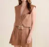 S'edge Ansley Vest In Dune In Multi