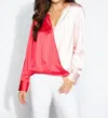 S'edge Astrid Top In Pinks In Multi
