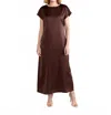 S'edge Beth Maxi Dress In Chocolate In Brown