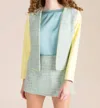 S'edge Blair Jacket In Green/yellow In Multi