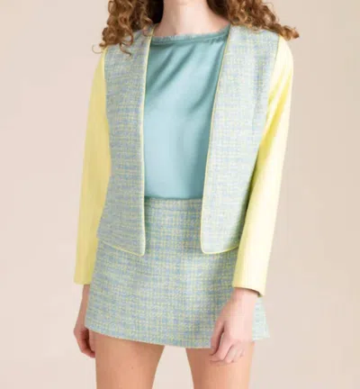 S'edge Blair Jacket In Green/yellow In Multi