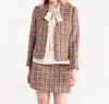 S'edge Blair Tweed Jacket In University In Multi