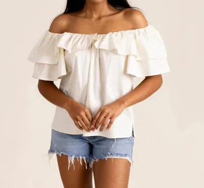 S'edge Bonnie Top In Bone In Beige