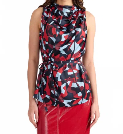 S'edge Bree Tank Top In City Camo In Multi
