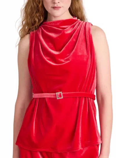 S'edge Bree Top In Red Velvet