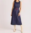 S'edge Camille Dress In Ink Blue In Blue