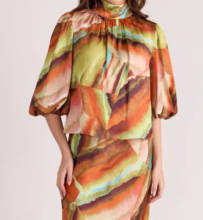 S'edge Carmen Top In Agate In Multi