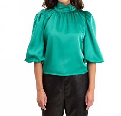S'edge Carmen Top In Dynasty Green