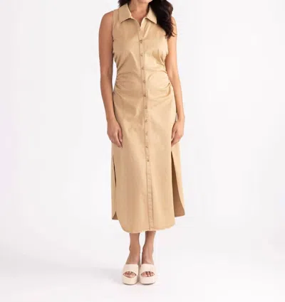 S'edge Caroline Dress In Khaki In Brown
