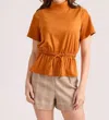 S'edge Celia Top In Pumpkin In Orange