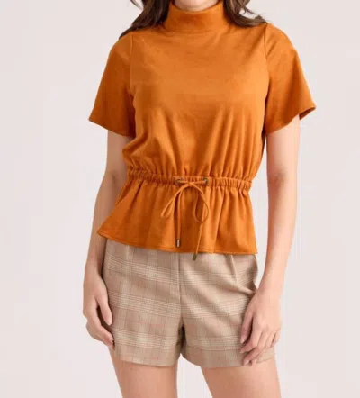 S'edge Celia Top In Pumpkin In Orange