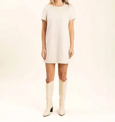 S'EDGE CHIFFON VIENNA DRESS ￼ IN BEIGE