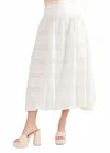 S'edge Dody Skirt In Washed White In White