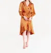 S'edge Danielle Dress In Copper In Orange