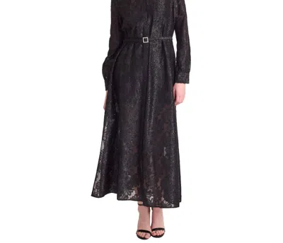 S'edge Fiona Lace Maxi Dress In Onyx Floral In Multi