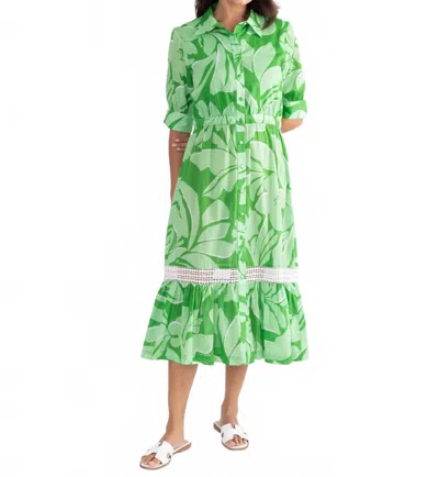 S'edge Hunter Dress In Monstera In Green